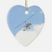 Autogiro im Flug Keramikornament (Rechts)