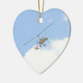 Autogiro im Flug Keramikornament (Links)