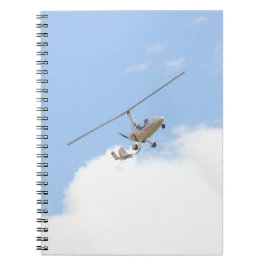 Autogiro im Flug Notizblock