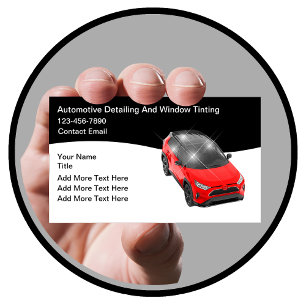 Autoglas und Auto-Detailing Automobil Visitenkarte