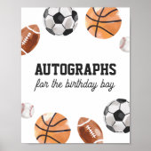 Autografik des modernen Kindergeburtstags Poster (Vorne)