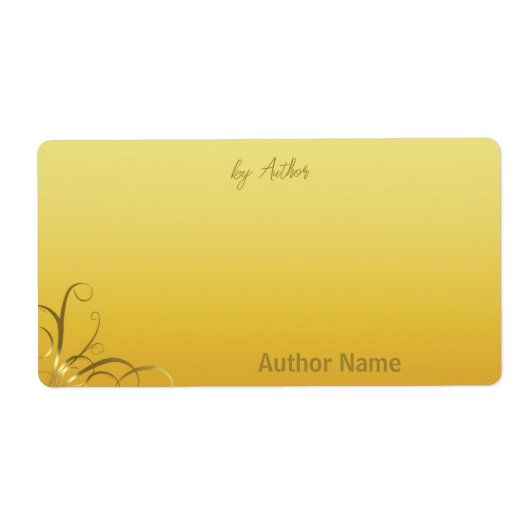 Autografisch durch das Goldene Swirl-Label des Aut (Vorne)