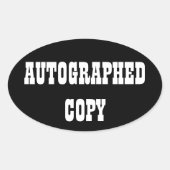 Autografische Kopie - Oval Stickers (#10) (Vorderseite)