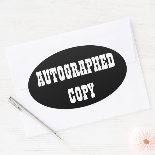 Autografische Kopie - Oval Stickers (#10) (Umschlag)
