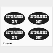 Autografische Kopie - Oval Stickers (#10) (Blatt)