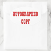 Autografische Kopie - Oval Stickers (#4) (Tasche)
