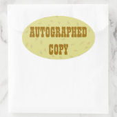 Autografische Kopie - Oval Stickers (#6) (Tasche)