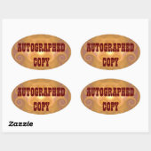 Autografische Kopie - Oval Stickers (#7) (Blatt)