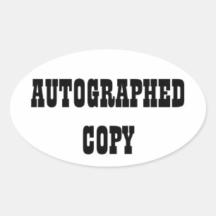 Autografische Kopie - Oval Stickers (#9)