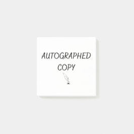 Autografische Kopie Post-it Klebezettel