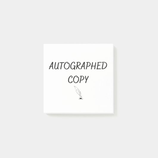 Autografische Kopie Post-it Klebezettel (Vorderseite)