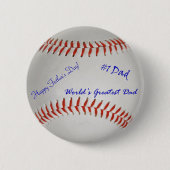 Autografischer Baseball Button (Vorderseite)