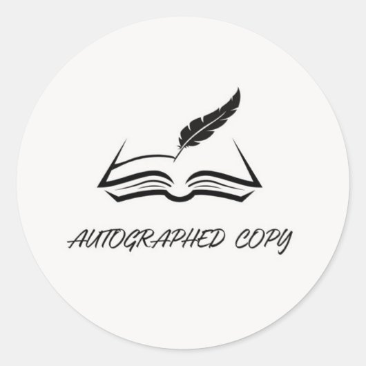 Autografischer Kopieraufkleber Runder Aufkleber (Vorderseite)