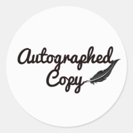Autografischer Kopieraufkleber Runder Aufkleber
