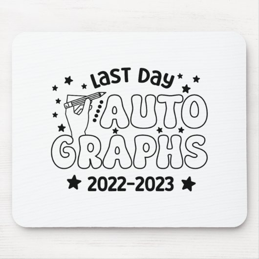 Autogramm 2023 Letzter Schultag 20 Mousepad (Vorne)