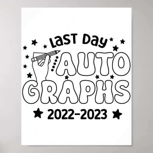 Autogramm 2023 Letzter Schultag 20 Poster (Vorne)