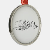 Autogramm der Königin Elizabeth I von England Ornament Aus Metall (Rechts)
