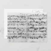 Autogramm des Partita 'Sei gegruesset Postkarte (Vorne/Hinten)