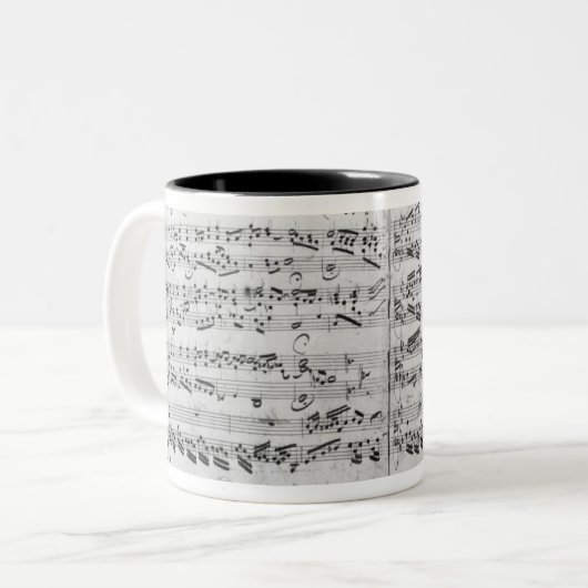 Autogramm des partita 'Sei gegruesset Zweifarbige Tasse (Vorderseite Links)