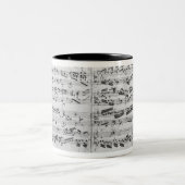 Autogramm des partita 'Sei gegruesset Zweifarbige Tasse (Mittel)