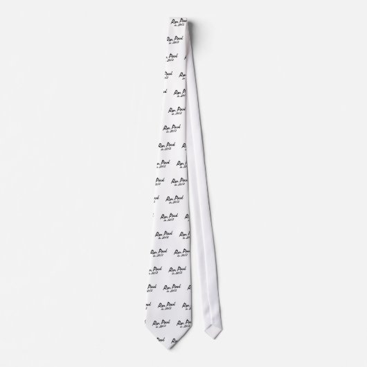 Autogramm RON PAULS 2012 Krawatte (Vorderseite)