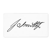 Autogramm-Signatur des Mormon-Propheten Joseph-Smi (Vorne)