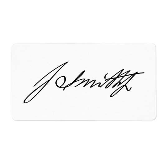 Autogramm-Signatur des Mormon-Propheten Joseph-Smi (Vorne)