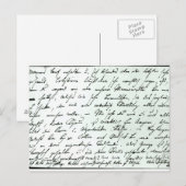 Autogrammbrief von Franz Schubert Postkarte (Vorne/Hinten)