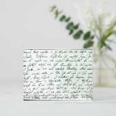Autogrammbrief von Franz Schubert Postkarte (Stehend Vorderseite)