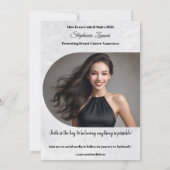 Autogrammkarte für den Papierkorb mit Marbella-Eis Einladung (Rückseite)