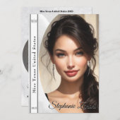 Autogrammkarte für den Papierkorb mit Marbella-Eis Einladung (Vorne/Hinten)