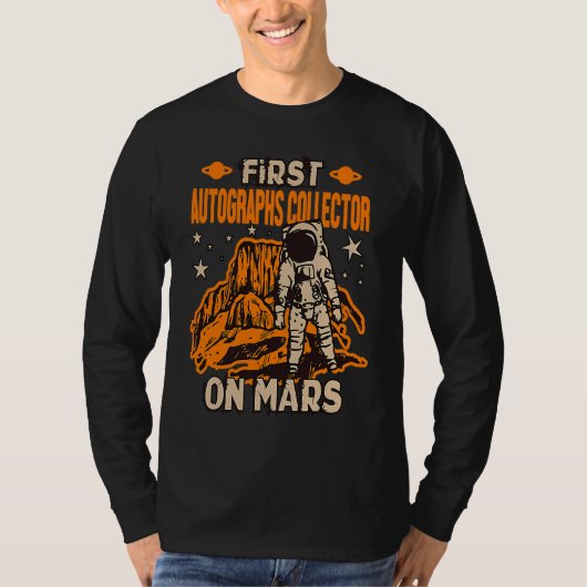 Autogrammsammler Astronaut T-Shirt (Vorderseite)