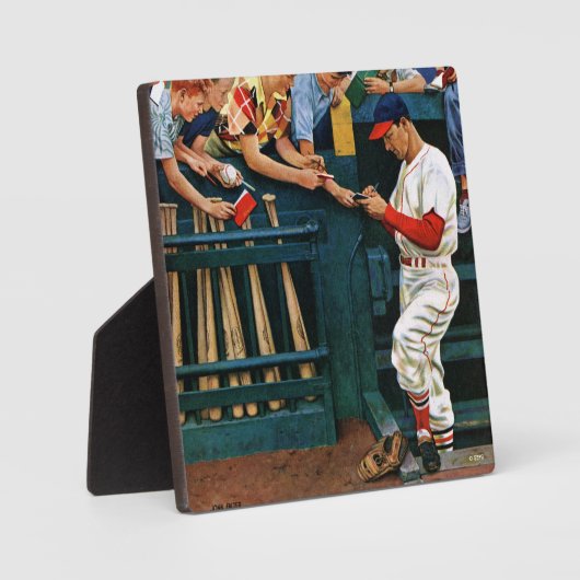 Autogrammsitzung Fotoplatte (Vorderseite)