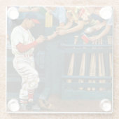 Autogrammsitzung Glasuntersetzer (Rückseite)