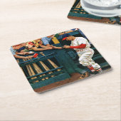 Autogrammsitzung Rechteckiger Pappuntersetzer (angewinkelt)