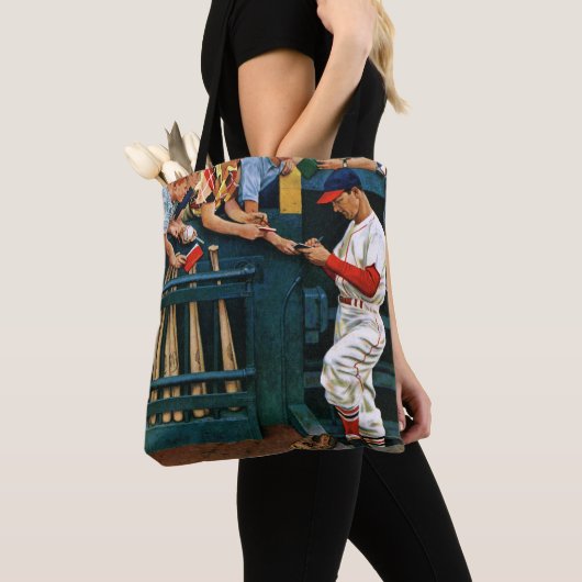 Autogrammsitzung Tasche (Von Nahem)