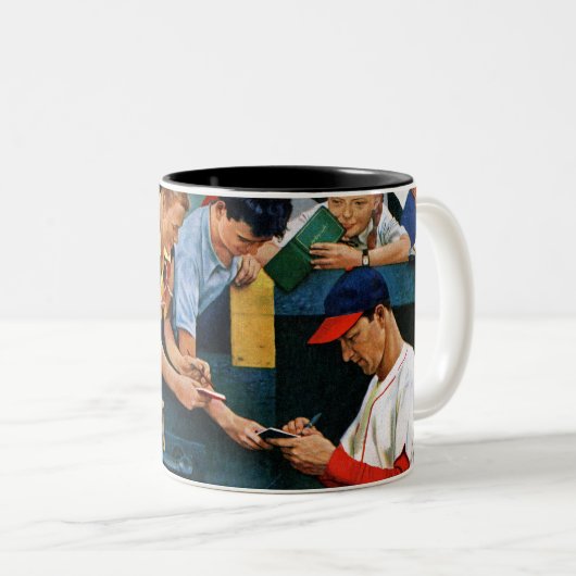 Autogrammsitzung Zweifarbige Tasse (VorderseiteRechts)