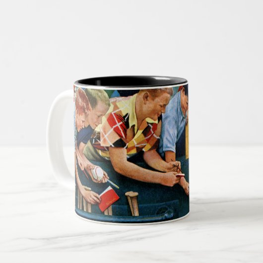 Autogrammsitzung Zweifarbige Tasse (Vorderseite Links)