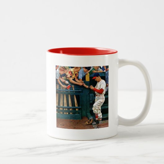 Autogrammstunde Zweifarbige Tasse (Rechts)