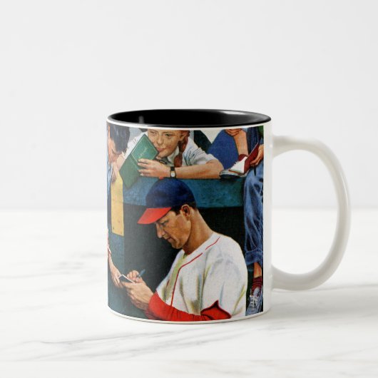 Autogrammstunde Zweifarbige Tasse (Rechts)