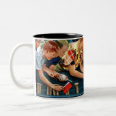 Autogrammstunde Zweifarbige Tasse (Links)