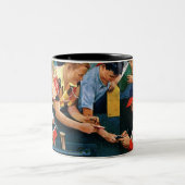 Autogrammstunde Zweifarbige Tasse (Mittel)