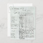 Autogrammzahl nach Akt III Postkarte (Vorne/Hinten)