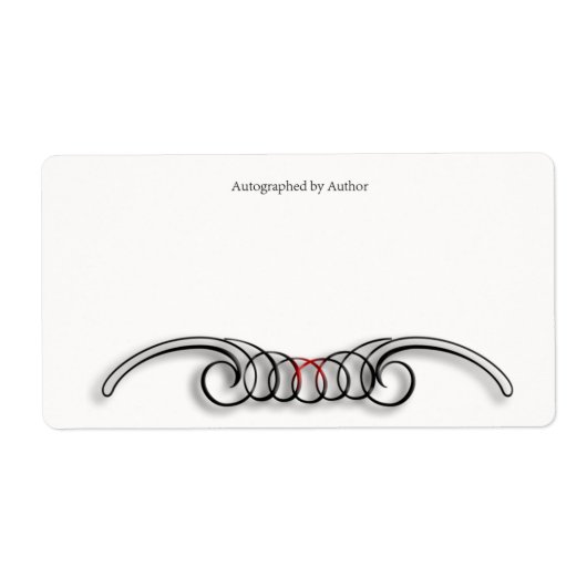 AutoGraph durch Autor-Buchzeichen (Vorne)