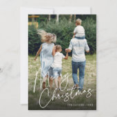 Autograph | Frohe Weihnachten Vertikales Foto (Vorderseite)