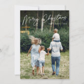 Autograph | Frohe Weihnachten Vertikales Foto (Vorderseite)