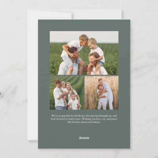 Autograph | Frohe Weihnachten Vertikales Foto (Rückseite)