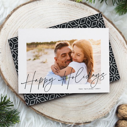 Autograph | Happy Holidays Foto Feiertagskarte