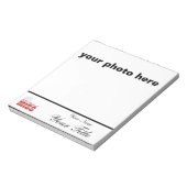 Autograph pad - customize with your name notizblock (Rotiert)