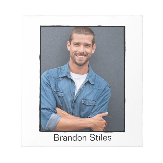 Autograph Pad | Klassische Retrogrenze Notizblock (Vorderseite)